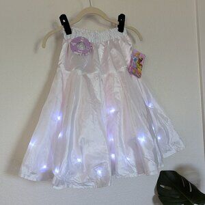 NWT Disney Girls Princess Dress-Up Halloween Costume Light Up Petticoat Skirt M